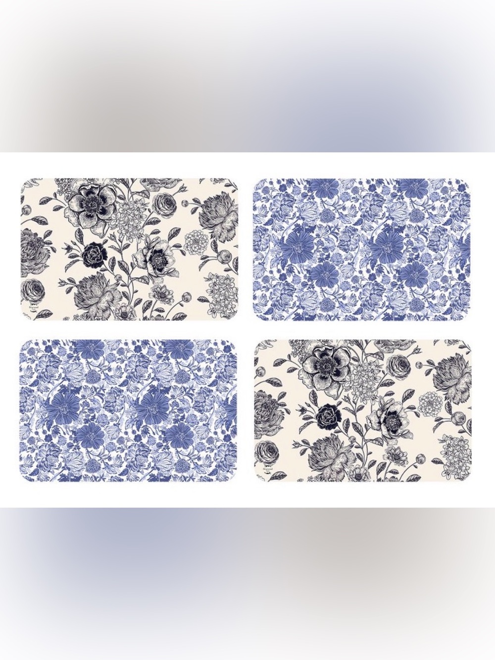 Floral double sided place mats (12 total)